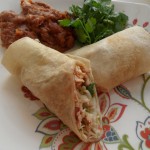 Slow Cooked Salsa Chicken in Tortillas