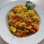 Cauliflower and Sweet Potatoes with Indian Spices
