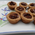 Mini Nutella Cookie Cups