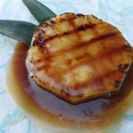Grilled Pineapple with Caramel Sauce