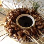 Chicken Dukkah Skewers with Balsamic-Honey Glaze