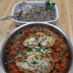 Chicken with Tarragon Roasted Tomatoes and Pan Juice