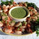 Grilled Shrimp with Asian Pesto