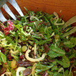 Mixed Baby Greens with Fennel, Grapes, Shallots with Apricot Vinaigrette