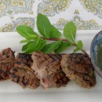 Lamb Chops with Garlic, Fresh Mint and Oregano with a Fresh Mint Sauce