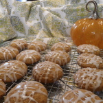 Soft Pumpkin and Spice Cookies with Ginger Glaze