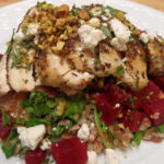 Za’atar Chicken with Farro, Beets, and Mint