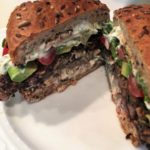 Black Bean Burger with Cilantro Lime Aioli