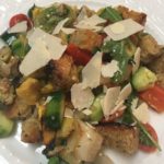 Grilled Panzanella Salad with Balsamic-Basil Vinaigrette
