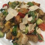 Grilled Panzanella Salad with Balsamic-Basil Vinaigrette