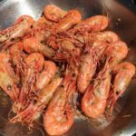 Spot Prawns with Garlic Butter